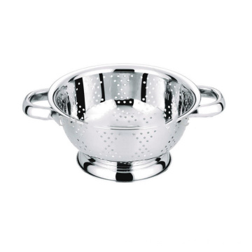 stainless steel flat basket with handle